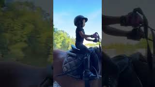 LEIKA LATIHAN BERKUDA SENDIRI MAU JADI RIDER FOAIN YA 😍🐎 leika shorts viral [upl. by Maloy904]