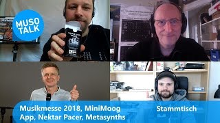 Minimoog App Metasynth6 Musikmesse 2018 Nektar Pacer  Stammtisch [upl. by Lanoil]