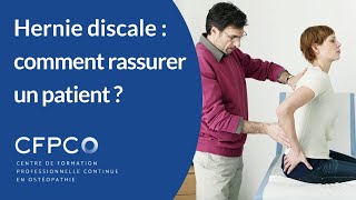 Hernie discale  comment rassurer un patient [upl. by Eelahc]