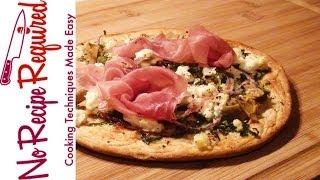 Artichoke amp Spinach Flatbread Pizza  NoRecipeRequiredcom [upl. by Elletnuahc]