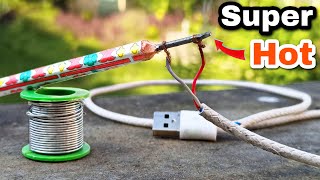 How To Make soldering iron  Pencil Soldering Iron  Emergency Solution [upl. by Odnesor18]