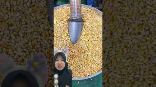 MeSiN TePuNg JaGuNg 🌽⁉️ grainprocessing popcorn grain satisfying machine foodextruder food [upl. by Didier]