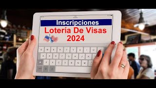 ¿Cómo inscribirse a la lotería de visas 2024 [upl. by Adoree948]