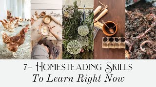 7 Homesteading Skills to Learn Right Now  Preparation Mode for Dream Homestead  Master Skills [upl. by Perkoff396]