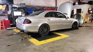 E55 AMG Dyno Pull with Borla Mufflers [upl. by Kcirddot]