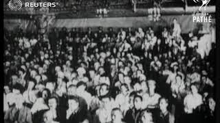 RUSSIA Communist demonstration in Moscow Leon Trotsky addresses Kremlin 1922 [upl. by Ivgnout]