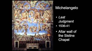 ARTH 20204037 Michelangelo 2 Mannerism [upl. by Nuahsyar]