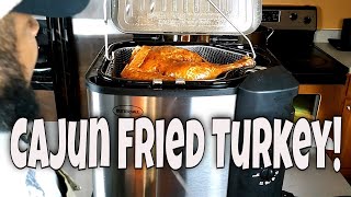 Deep Fried Cajun Turkey Recipe  Cooked in an Electric Turkey Fryer [upl. by Yslehc]