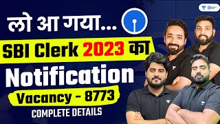 SBI Clerk 2023 Notification  SBI Clerk Notification 2023  SBI Clerk Vacancy 2023 [upl. by Alguire]