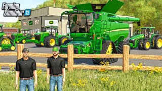 SPENDING 300000 AT THE JOHN DEERE DEALERSHIP NEW COMBINE  FARMING SIMULATOR 22 [upl. by Nylime]