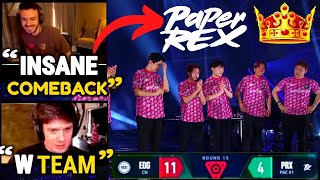 Tarik amp Sliggy Reacts to PRX quotINSANE COMEBACKquot Against EDG in Masters Tokyo  LOSER GOES HOME [upl. by Haney]