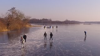 Vuntusplas en het Hol 21012017 schaatsen Loosdrecht  Kortenhoef [upl. by Akere]