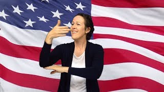 quotThe Star Spangled Bannerquot Performed in ASL by Susan Layton [upl. by Adgam342]