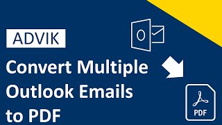 How to Convert Multiple Outlook Emails to PDF Updated 2024 [upl. by Judd]