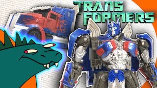 Optimus Prime Transformers The Last Knight Voyager Class Review [upl. by Eikkin]