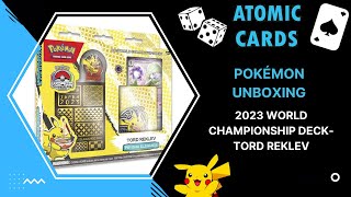 Pokémon Unboxing  2023 World Championship Deck Psychic Elegance [upl. by Ashbaugh]