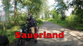 Motorrad Tour entlang der Landstraßen durch die idyllischen Dörfer des Sauerland [upl. by Werbel]