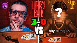 así le gané al campeón de los squid games en liars bar [upl. by Yllek]