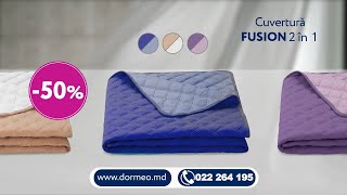 Cuvertura 2in1 Fusion Dormeo [upl. by Brotherson]