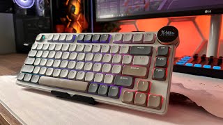 Royal Kludge N80 Wireless LowProfile 75 Keyboard  Unboxing and Review [upl. by Aramas]