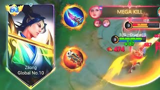 ZILONG FAST SKILL SOLORANK  MOBILE LEGENDS [upl. by Albin48]