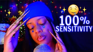 ASMR at 100 sensitivity ☁️✨for people with tingle immunity 🤤 [upl. by Eseret]