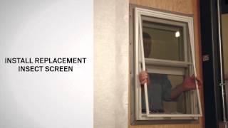 Replacing the Insect Screen on ASeries DoubleHung Windows  Andersen Windows [upl. by Nidnarb]