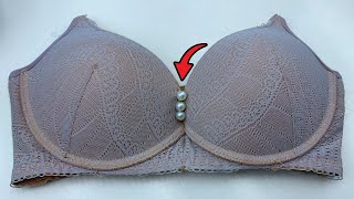 A simple sewing trick to decorate your bra without a tailor [upl. by Loma529]