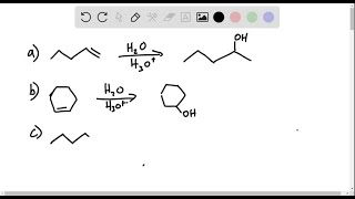 Acidcatalyzed hydration of an unknown compound X C6H12 yielded as the major product a racemic mi… [upl. by Glynis]