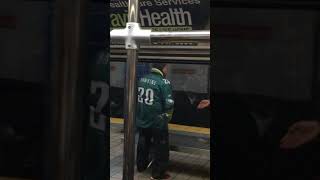 Eagles Fan Gets Wrecked by Pole [upl. by Brandice150]