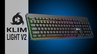 KLIM Light V2  Wireless Gaming Keyboard  Game Anywhere [upl. by Yahsal255]