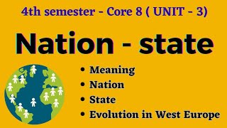 Nation  state  Meaning and Evolution in West Europe [upl. by Lathrope]