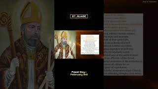 Most Powerful Prayer to ST BLAISE [upl. by Millford976]