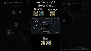 Destiny 2 Lost Sector Today 312 Exotic Chest [upl. by Yrogerg]