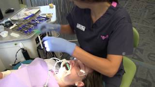 Buttram Orthodontics  Whitney Gets Braces  Install and Check Up [upl. by Skyla]