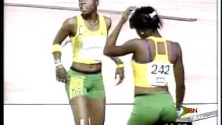 Carifta Games 2011  100M Race Final  Bahamian Girl Wins Charlton Bah amp S Helps  Jam [upl. by Iyre299]