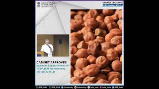 The Union Cabinet has approved a substantial increase in the MSP for six Rabi crops [upl. by Ayiak]