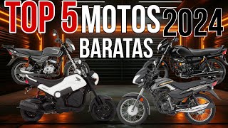 ¡ TOP 5 MOTOS MÁS BARATAS EN LATINOAMERICA 2024 [upl. by Columba]