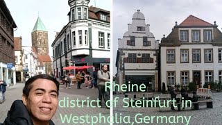 Walking inside the City Of Rheinedistrict Of Steinfurt in WestphaliaGermany [upl. by Zach361]