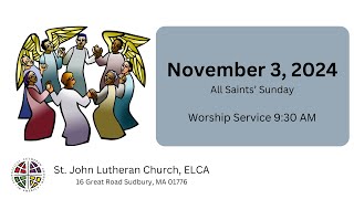 Nov 3 2024 – St John Sudbury Lutheran Church [upl. by Baudin]