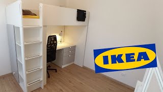 IKEA SMÅSTAD BUNK BED Complete installation  Assemblage lit superposé [upl. by Lejeune515]