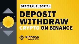 How to Deposit amp Withdraw Crypto on Binance  Binance Official Guide [upl. by Grinnell]