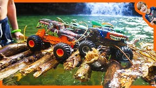 Monster Trucks  Building Primitive Raft [upl. by Dennie]