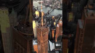 FlyNyon Sightseeing Flight New York City Manhattan Sunset One World Trade Center Helicopter [upl. by Ybab]