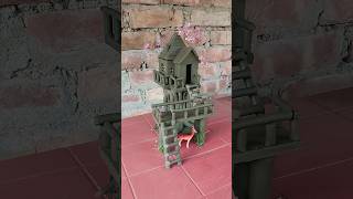 Amazing tree house making with clay 🏡  clayhouse treehouse craft [upl. by Nowyt23]