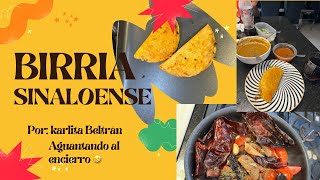 COCINANDO CON KARLITA 🥘UNA RICA BIRRIA SINALOENSE 👅QUEDÓ DE RECHUPETE 😮‍💨 [upl. by Melia]