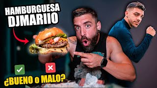 COMIENDO la HAMBURGUESA de DJMARIIO esto NO me lo ESPERABA [upl. by Swarts]