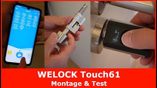 WELOCK Touch61 Fingerabdruck Türschloss  Montage amp Test [upl. by Eendys]