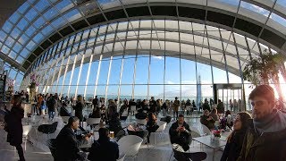 SKY GARDEN London Walk Tour with Spectacular City Views in 4K [upl. by Yenetruoc]