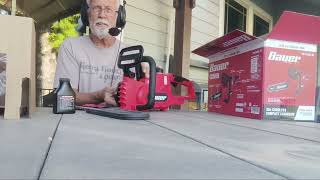 HF BAUER  20V 10Inch Chainsaw Cutting Through the Hype for Budget Buyers Part 1 [upl. by Norbel]